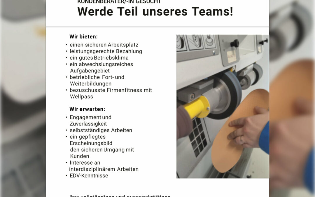 KUNDENBERATER/-IN GESUCHT